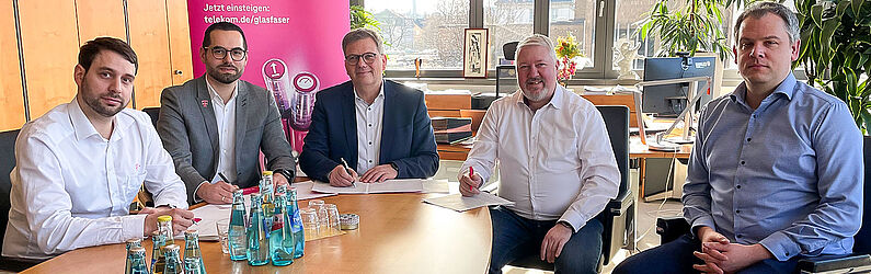 Stadt Gießen und Telekom unterzeichnen gemeinsames Eckpunktepapier